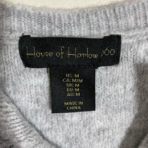 House of Harlow Bodycon Cable Knit Midi Dress - Picture 6 of 6